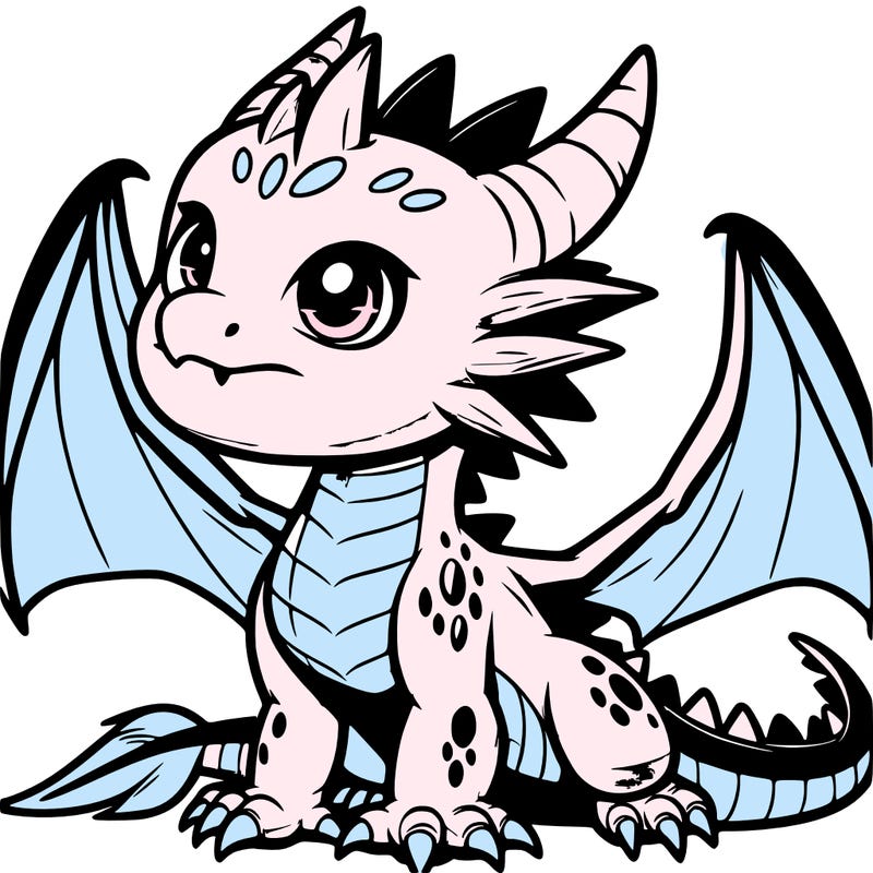 fierce baby night dragon