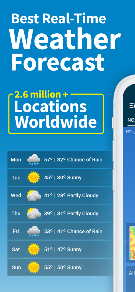WeatherBug Elite real-time weather forecast and 7-day outlook