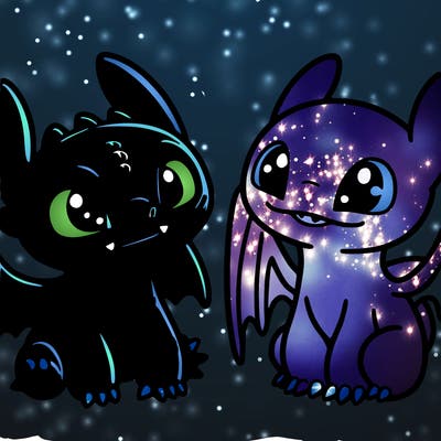 toothless and light fruy