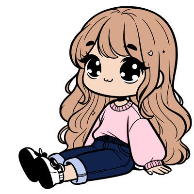 cute girl in comfy clothes