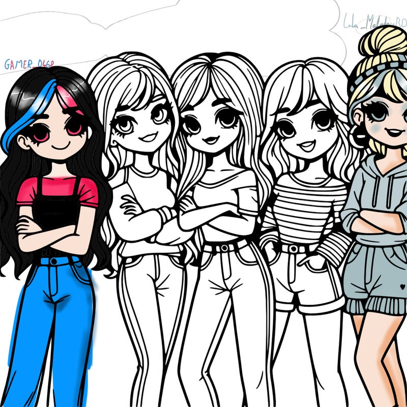 group of girl friends