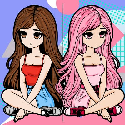 realistic girl split