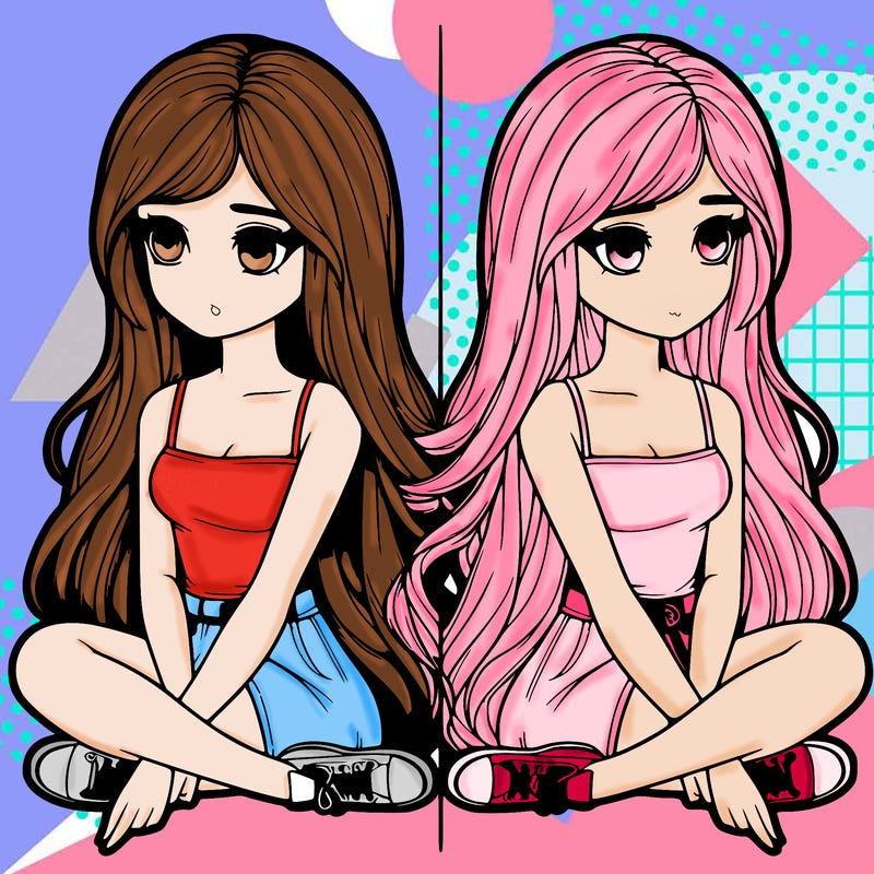 realistic girl split