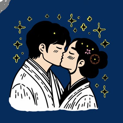 kissing