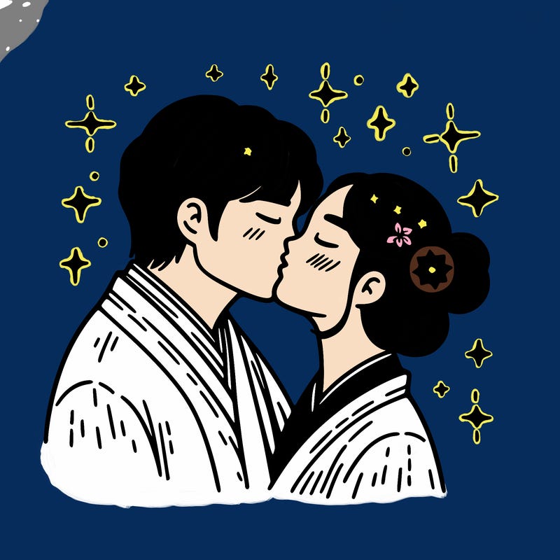 kissing