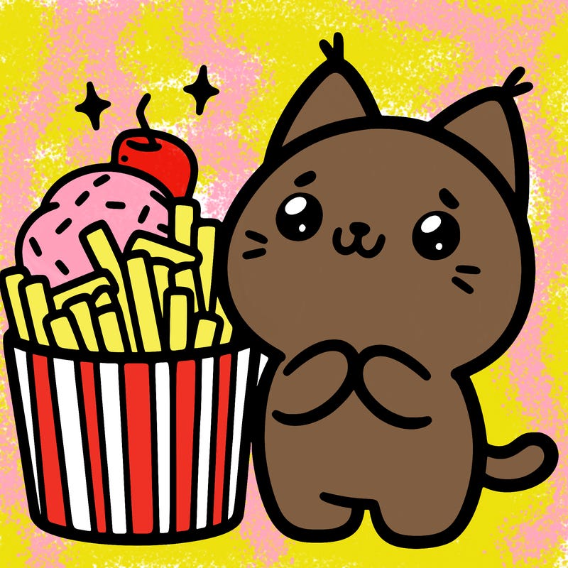 cute food cat
