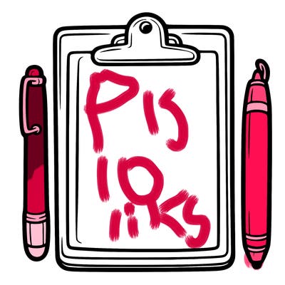 blank clip board with pen