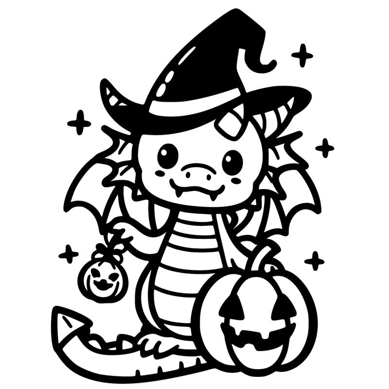 dragon kawaii halloween