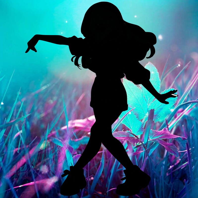 realistic girl danceing