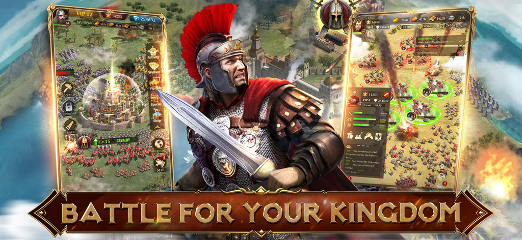 Rising: War for Dominion - Roman commander and strategy gameplay screens from Rising War for Dominion