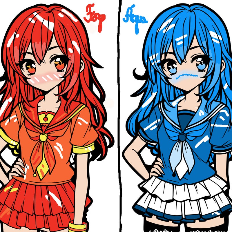 female manga character