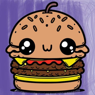 burger cute