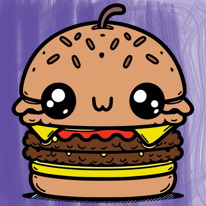 burger cute