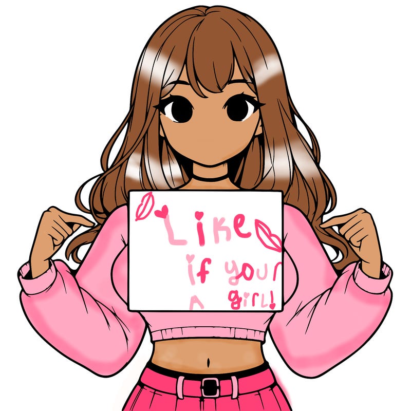 girl holding a blank sign in a long sleeve crop top