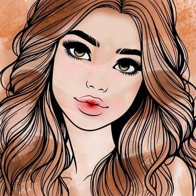 beautiful realistic girl