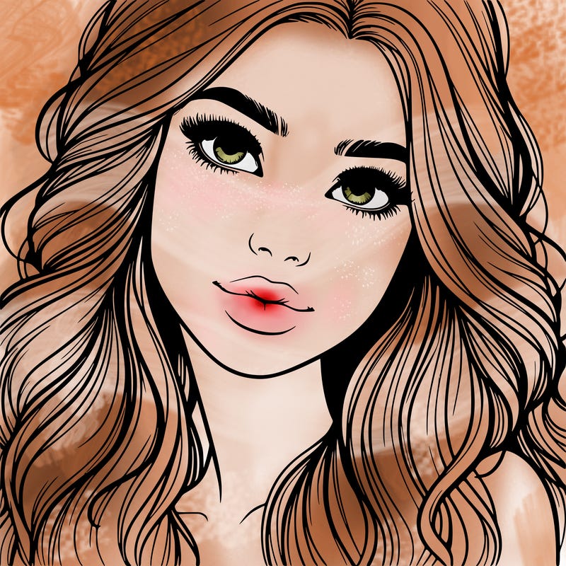 beautiful realistic girl