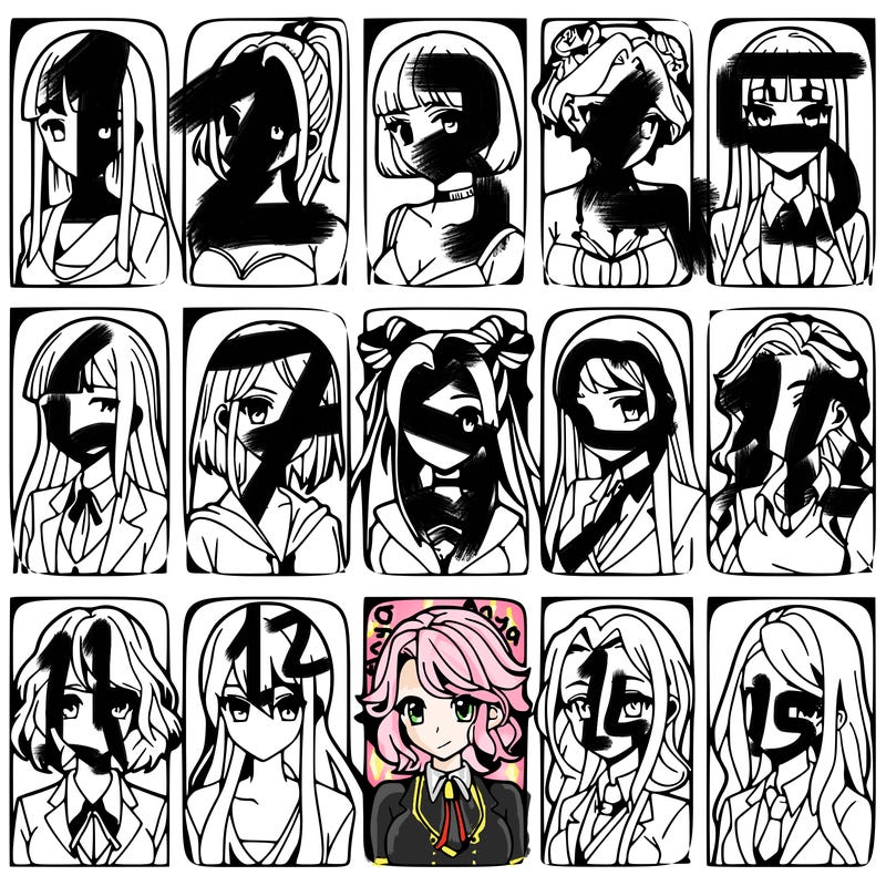 girls that look diffrent anime