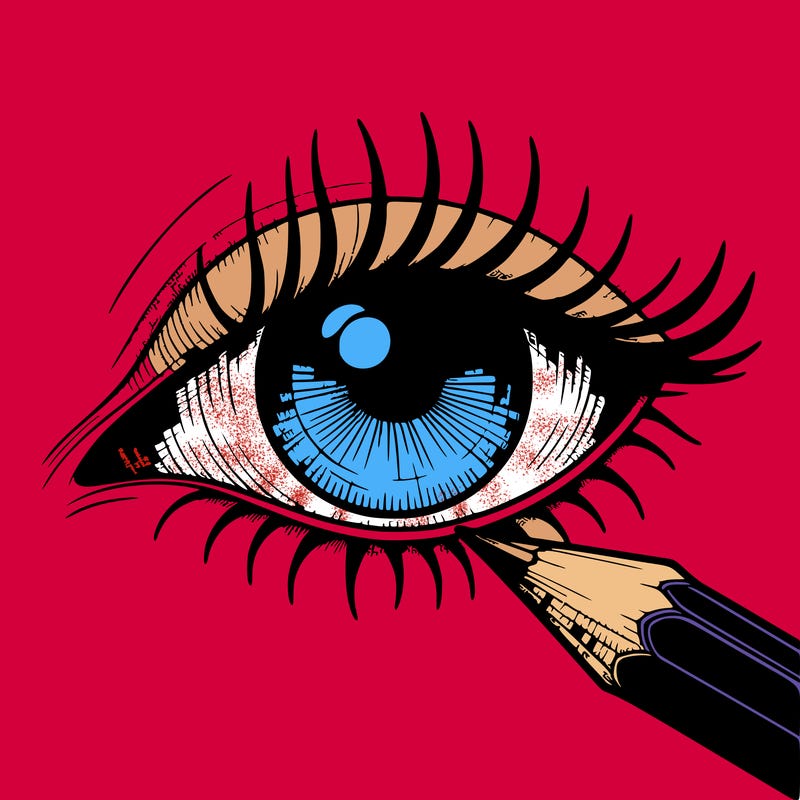 eye drawing pencil