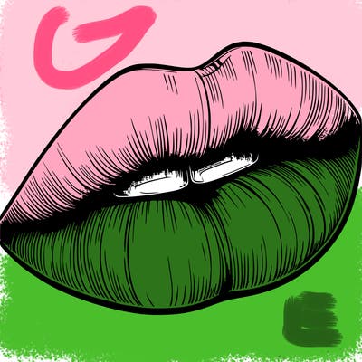 realistic lips