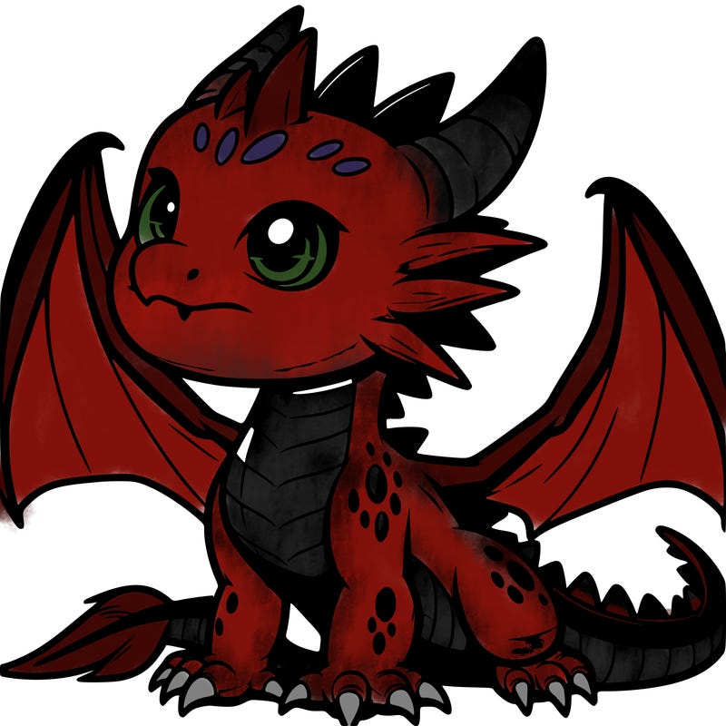 fierce baby night dragon