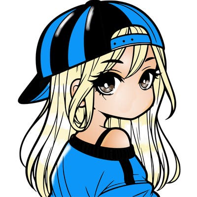 girl with a backward hat on