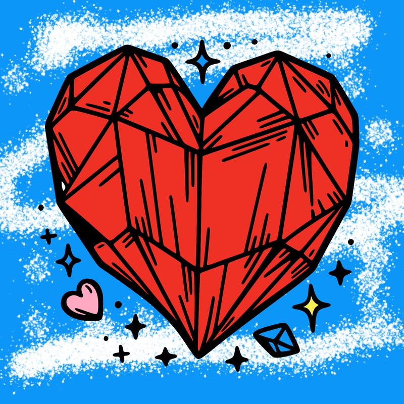 crystal heart