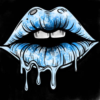 lips that look realistic and drip