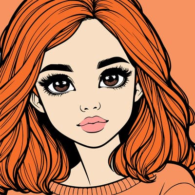 realistic girl whith cute eyes