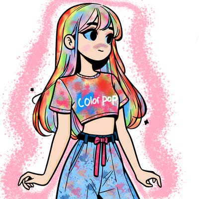 girl in a cute crop top