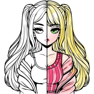 realistic girl split