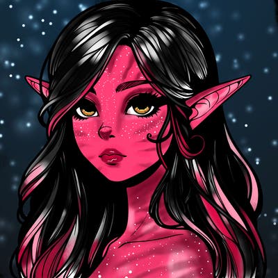 elf girl realistic dark fantasy