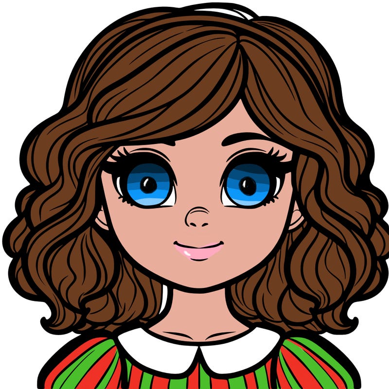 a girl with glowing eyes