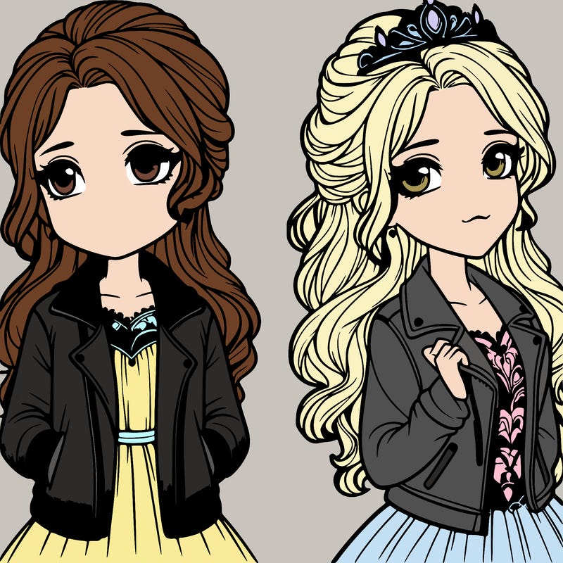 a princess with a jacket realistic