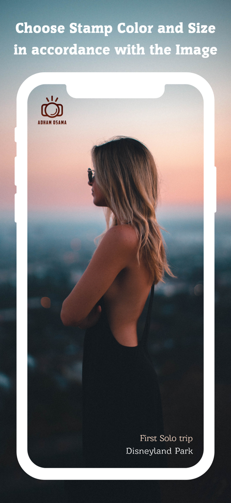 Auto Date Stamper for Photo - Logotipo personalizado y sellos de texto de firma en una foto de estilo de vida