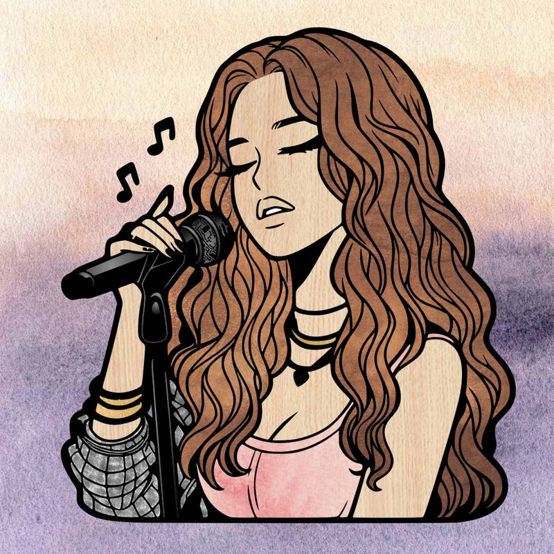 realistic female singer