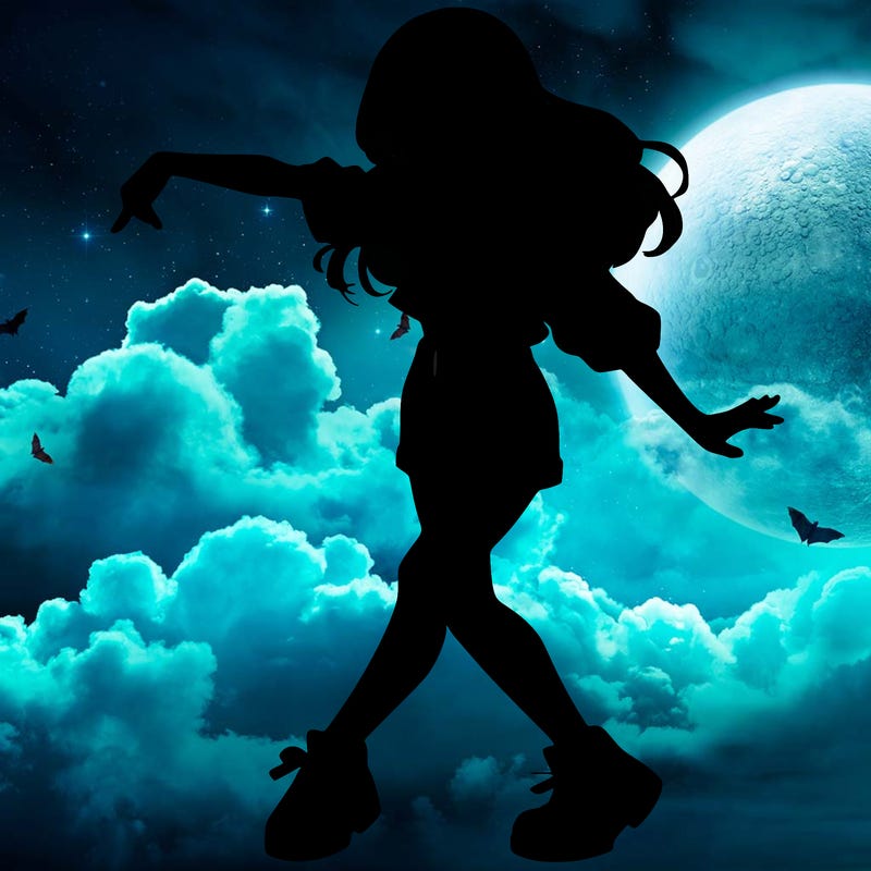 realistic girl danceing