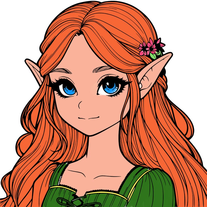 a realistic elf girl