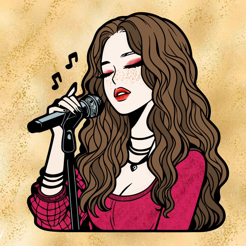 realistic female singer