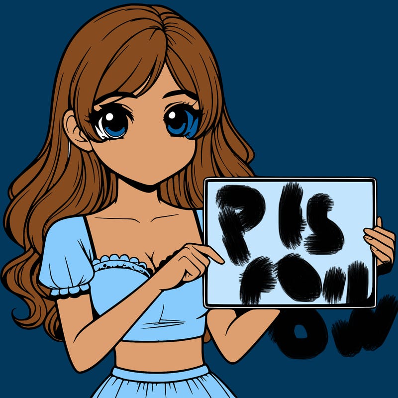 realistic pretty girl holding blank sign