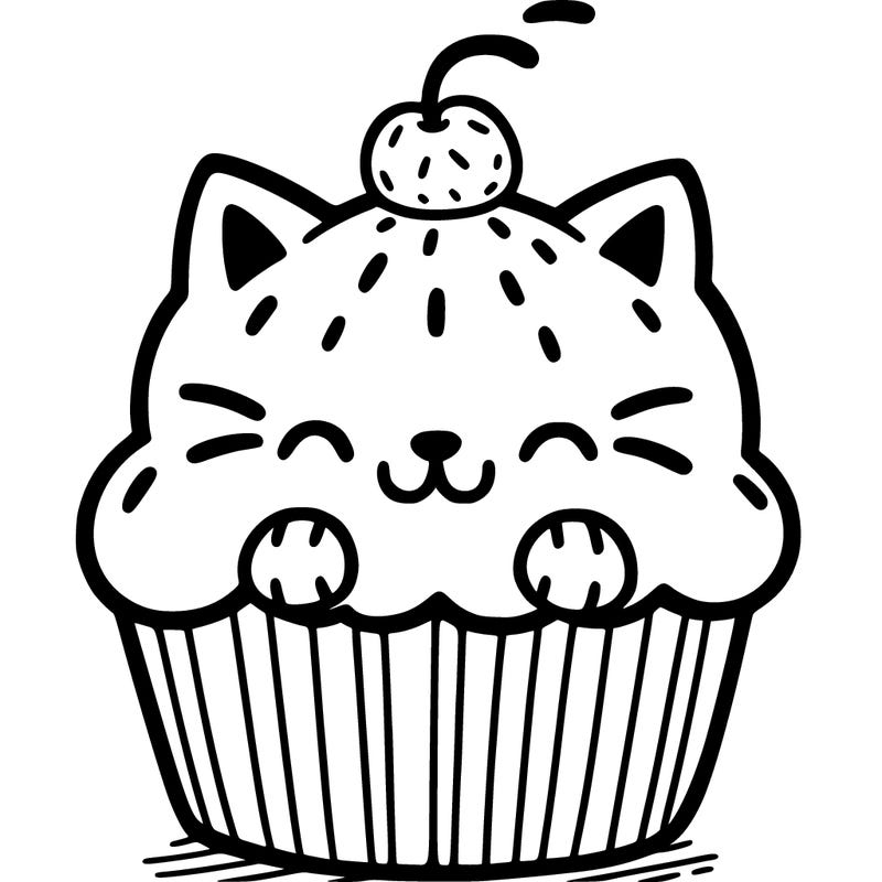 cat cupcake