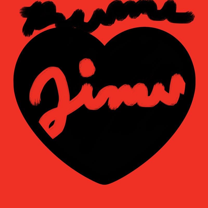 a blank heart