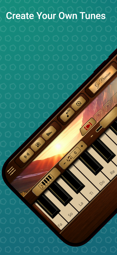 Duduk Sim - Duduk Sim app interface showing a virtual keyboard and music production controls