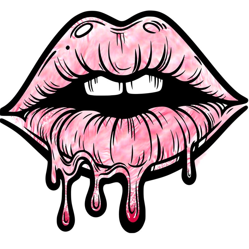 lips that look realistic and drip
