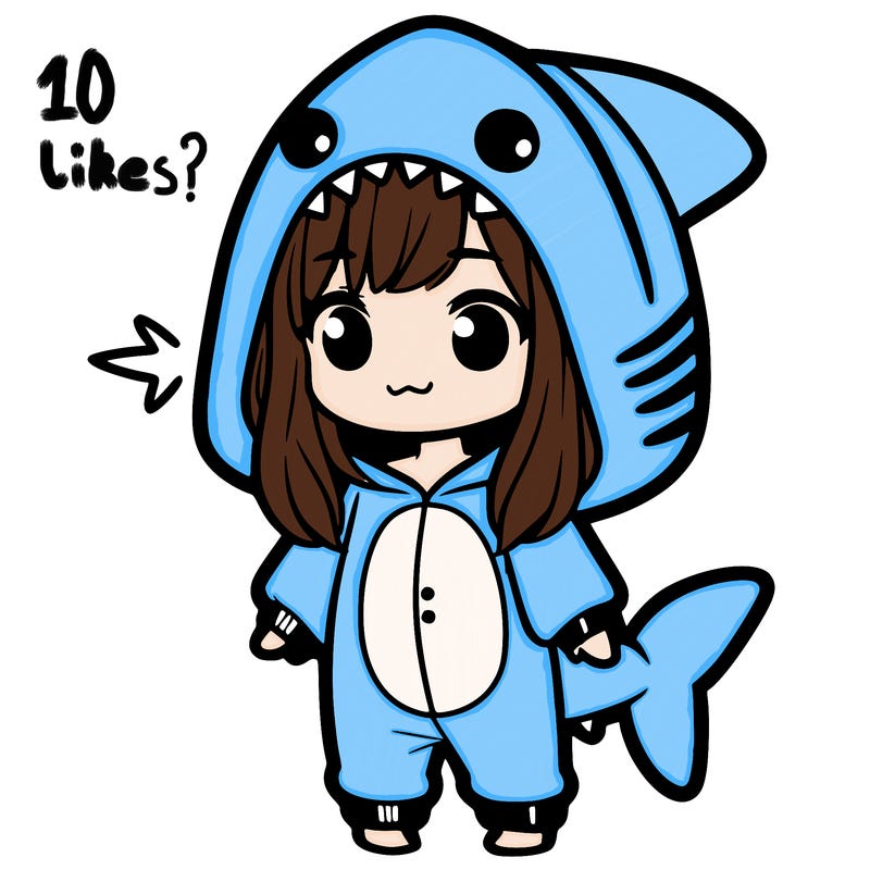 girl in shark onesie