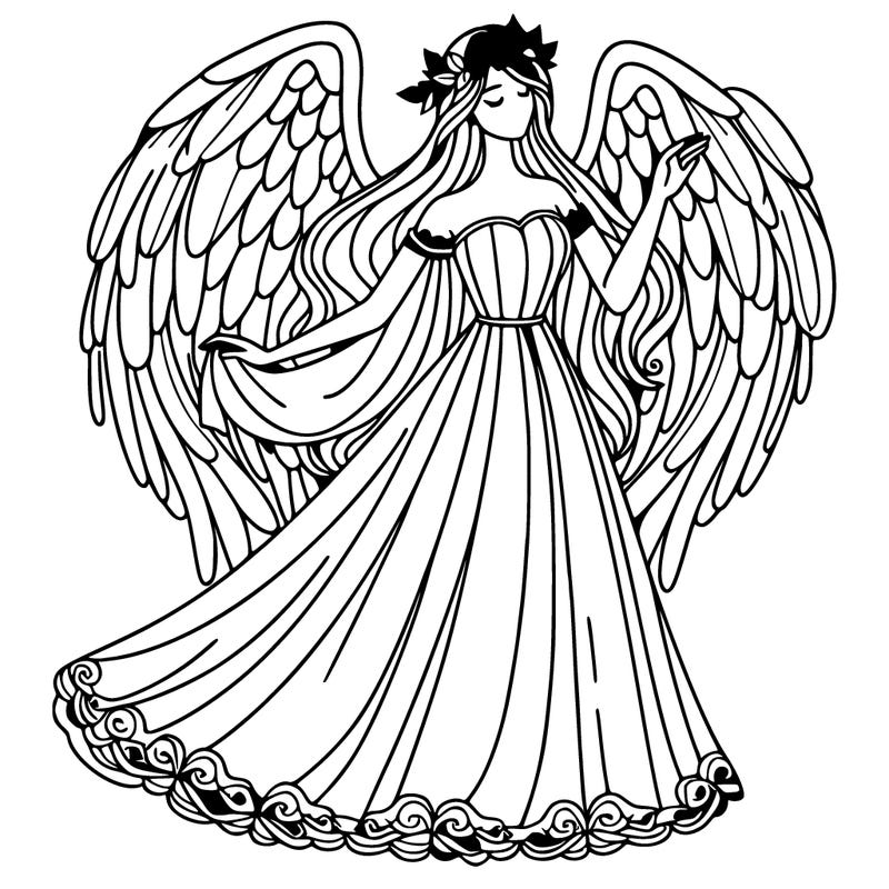 elegant, beautiful angel