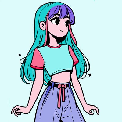 girl in a cute crop top