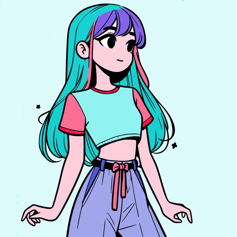 girl in a cute crop top