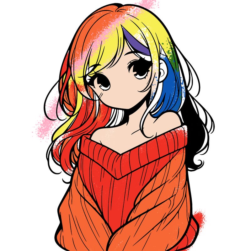 shy pretty girl wearing a sweater that is falling off one shoulder portrait