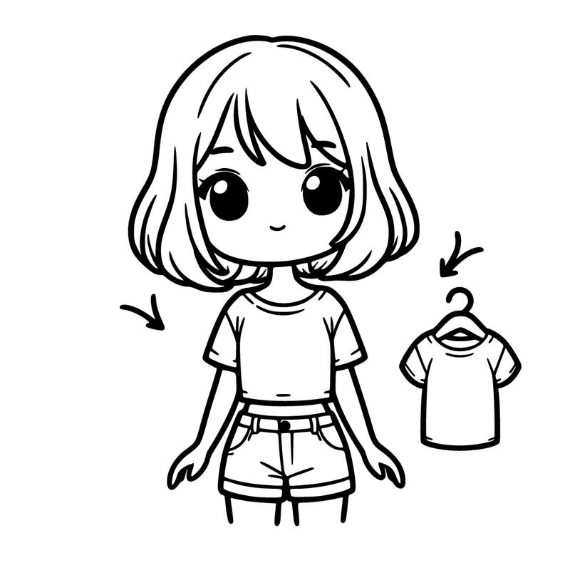 girl with short shirt
