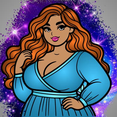 super plus size beautiful woman